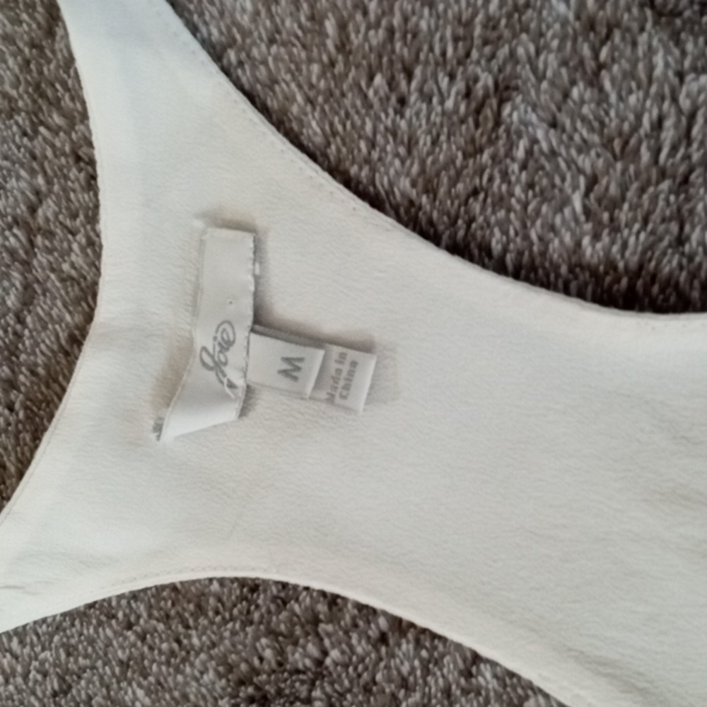 Joie cream silk racerback pocket tank - Picture 3 of 7